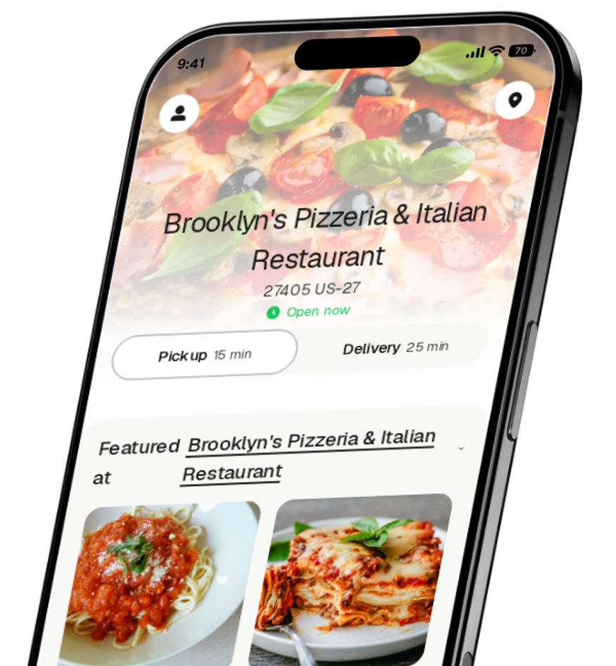 Brooklyn's Pizzeria & Italian Restaurant app preview